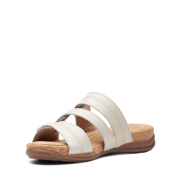 Clarks leather cork sole summer sandals - Picture 2 of 12